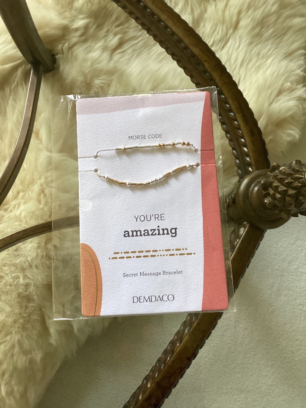 NWOT Demdaco “You’re Amazing” Morse Code Bracelet